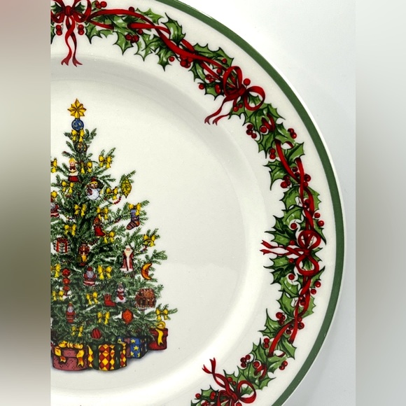 Christopher Radko Traditions Holiday Celebrations Christmas Tree Dinner Plate - Picture 5 of 12